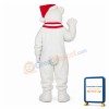 Christmas White Bear Mascot Costume
