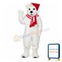 Christmas White Bear Mascot Costume