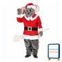Christmas Gray Mouse Mascot Adult Costume