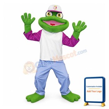 Hip-hop Frog Mascot Adult Costume