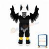 New Custom Made Black Eagle Mascot Adult Costume