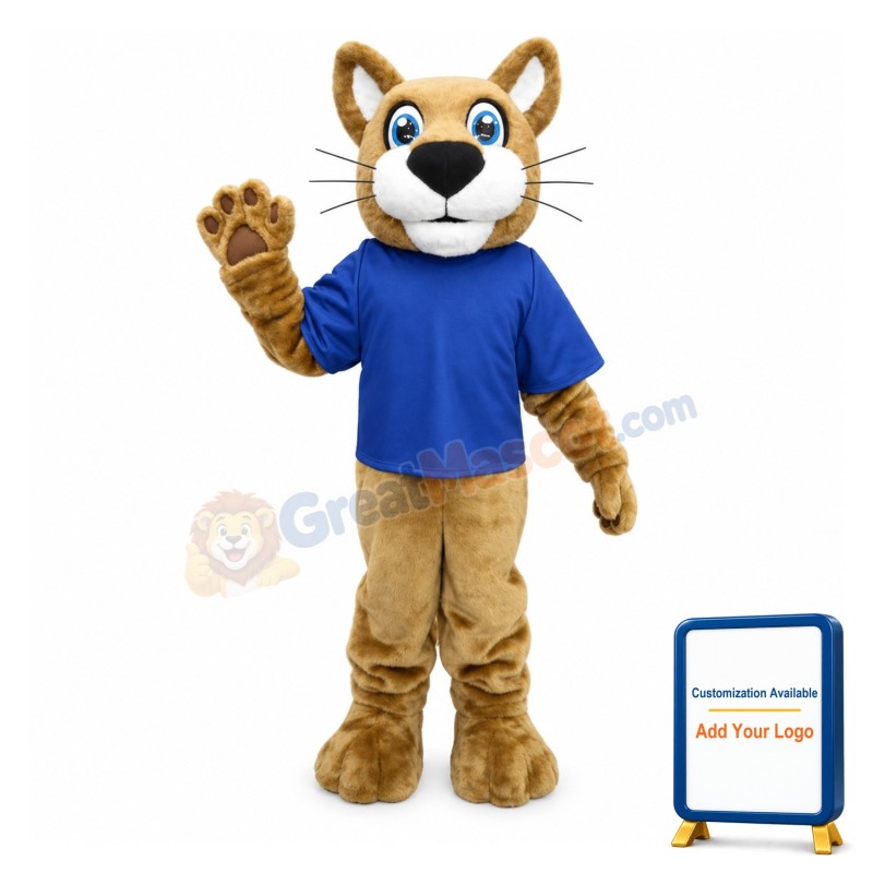 College Wildcat Mascot Adult Costume