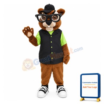 New Custom Made Brown Squirrel Mascot Costume