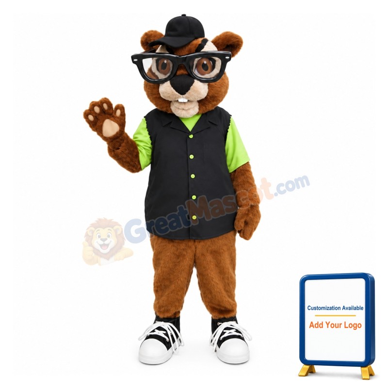 New Custom Made Brown Squirrel Mascot Costume
