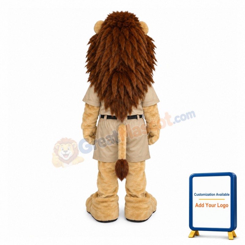 Lovely Lion Zookeeper Mascot Costume