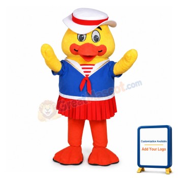 Cute Mama Duck Sailor Mascot Adult Costume