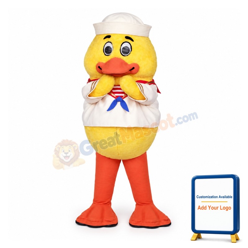 Cute Baby Duck Sailor Mascot Adult Costume