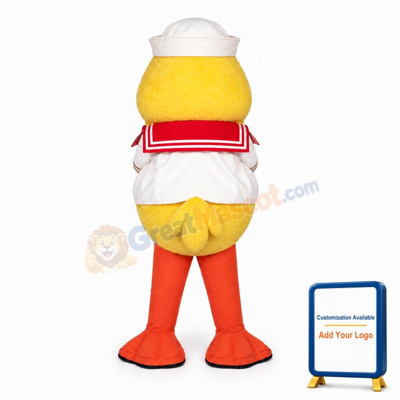 Cute Baby Duck Sailor Mascot Adult Costume