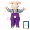 Cute White Easter Bunny Mascot Adult Costume