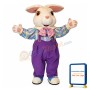 Cute White Easter Bunny Mascot Adult Costume