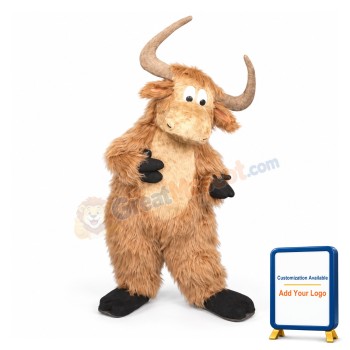 Lovely Detroit Yak Mascot Costume