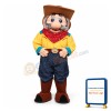 Amiable Old Cowboy Mascot Costume