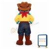 Amiable Old Cowboy Mascot Costume