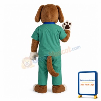 Scrubs The Health Hound Mascot Adult Costume