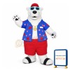 Cool Berkley Polar Bear Mascot Costume