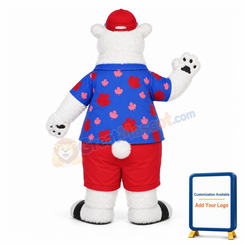 Cool Berkley Polar Bear Mascot Costume