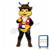 Lovely Cartoon Bee Cowboy Mascot Adult Costume