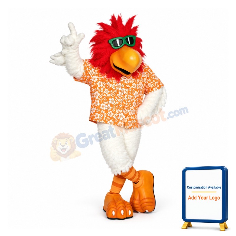 Cool B.C. Rooster Mascot Costume