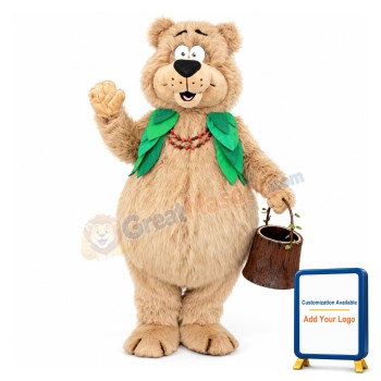 Cute Berry Bear Mascot Adult Costume