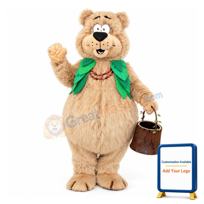 Cute Berry Bear Mascot Adult Costume