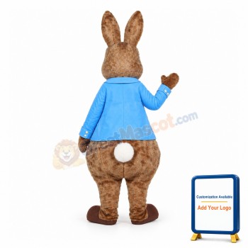 Friendly Peter Rabbit Mascot Adult Costume