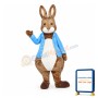 Friendly Peter Rabbit Mascot Adult Costume