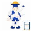 Dee Corporate Mascot Costume For Dairy Mart