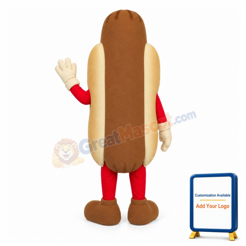 Funny Cartoon Hot Dog Lightweight Mascot Adult Costume