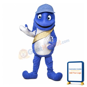 Cartoon Blue Monster Lightweight Mascot Adult Costume