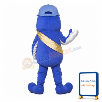 Cartoon Blue Monster Lightweight Mascot Adult Costume