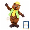 Lovely Brown Beaver Mascot Adult Costume