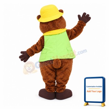 Lovely Brown Beaver Mascot Adult Costume