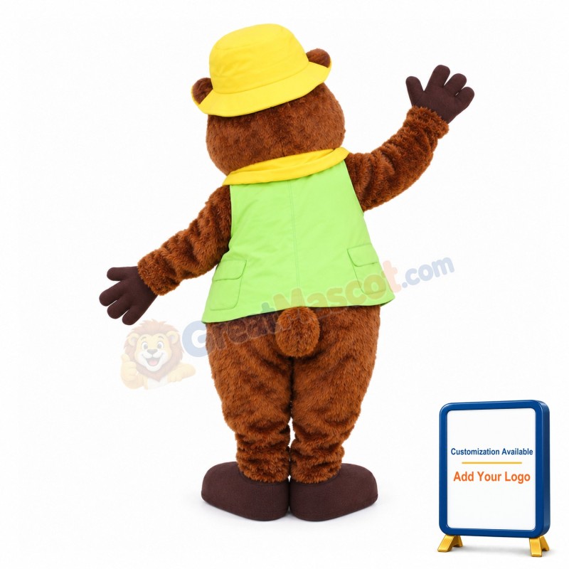 Lovely Brown Beaver Mascot Adult Costume