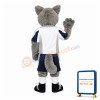 Grey Wolf Sports Football Mascot Adult Costume