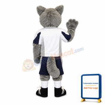 Grey Wolf Sports Football Mascot Adult Costume