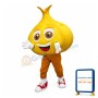 Cartoon Yellow Garlic Lightweight Mascot Adult Costume