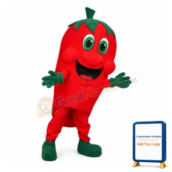 Cartoon Red Pepper Lightweight Mascot Costume For Adult