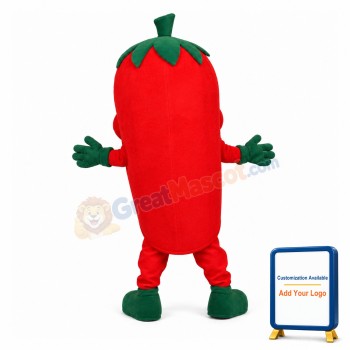 Cartoon Red Pepper Lightweight Mascot Costume For Adult