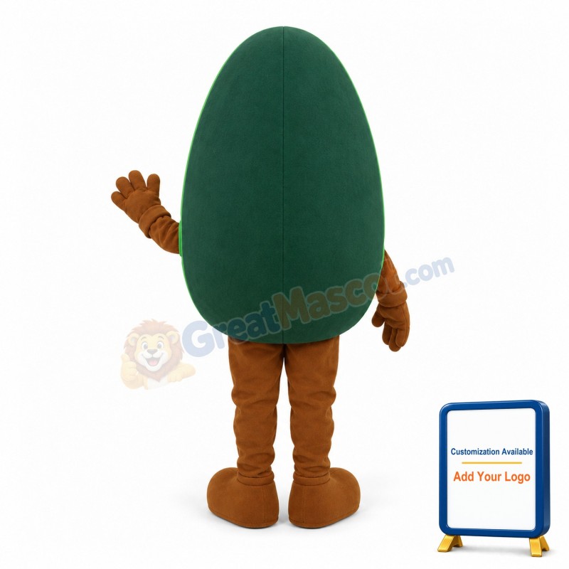 Cartoon One-eyed Avocado Lightweight Mascot Adult Costume