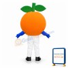 Cartoon Orange Lightweight Mascot Adult Costume