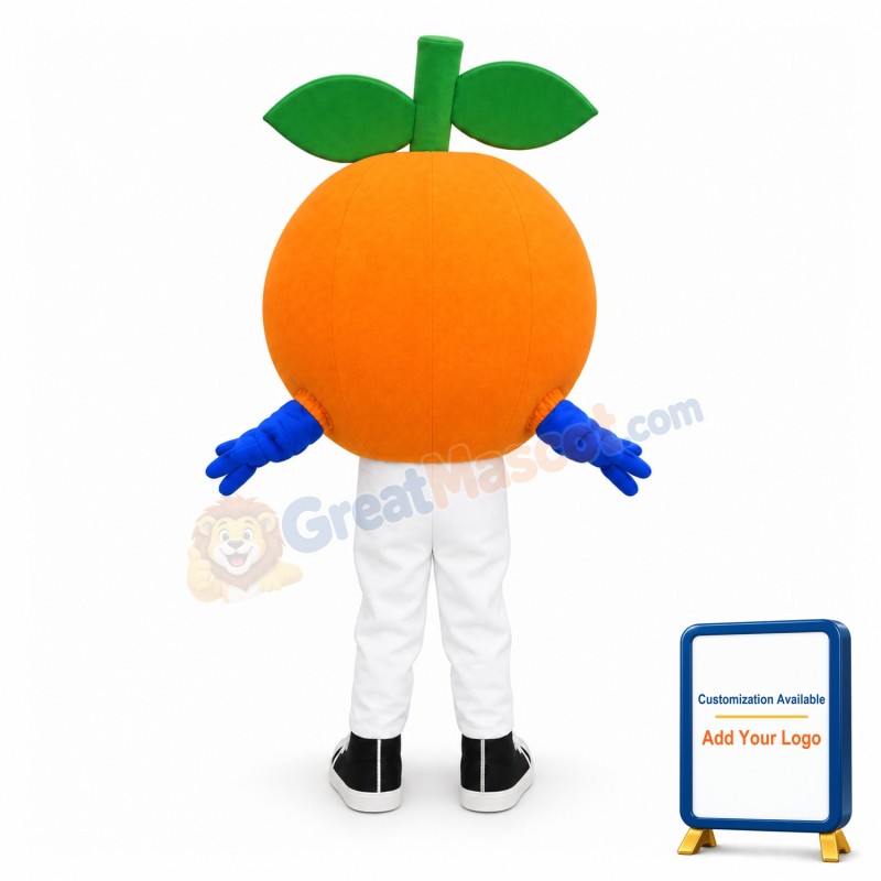 Cartoon Orange Lightweight Mascot Adult Costume