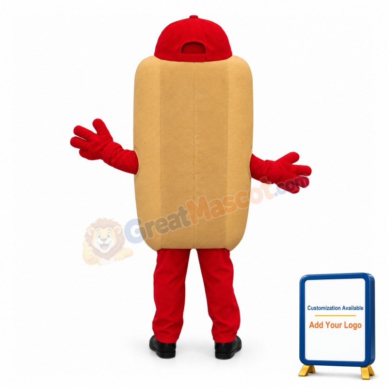 Cleveland Indians Ketchup Hot Dog Mascot Adult Costume