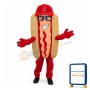 Cleveland Indians Ketchup Hot Dog Mascot Adult Costume