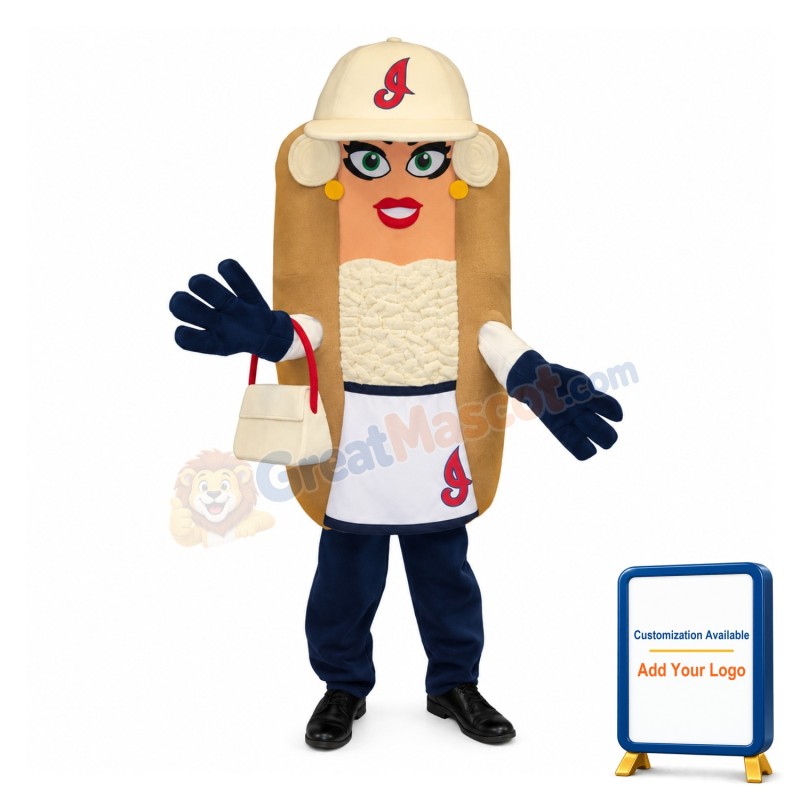 Cleveland Indians Onion Hot Dog Mascot Adult Costume