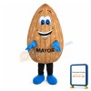 Cartoon Tall Almond Lightweight Mascot Adult Costume