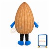 Cartoon Tall Almond Lightweight Mascot Adult Costume