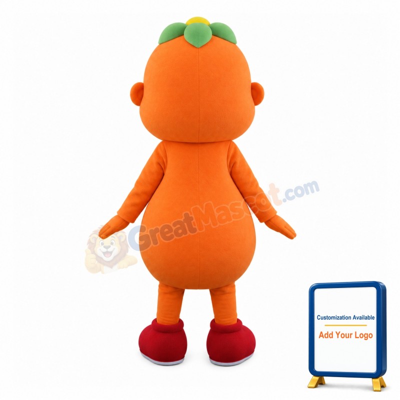 Cartoon Orange Puppet Mascot Costume Adult Size