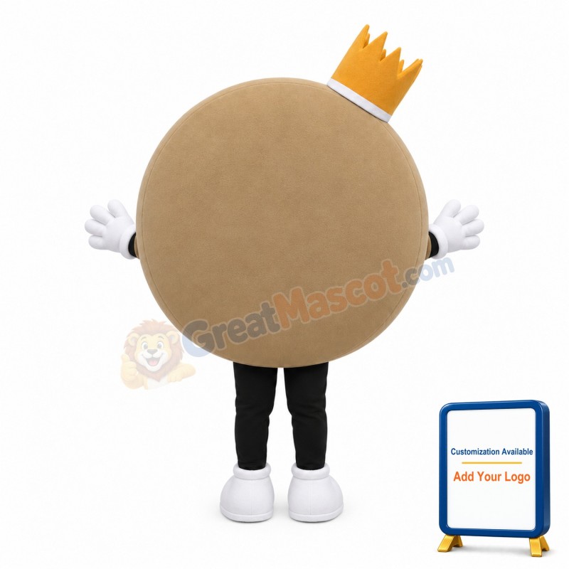 Cartoon Pancake Queen Lightweight Mascot Adult Costume