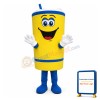 Cartoon Snow Top Coffee Lightweight Mascot Adult Costume