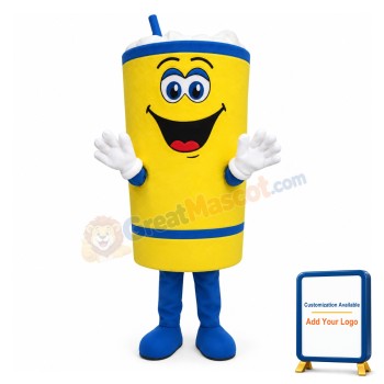 Cartoon Snow Top Coffee Lightweight Mascot Adult Costume